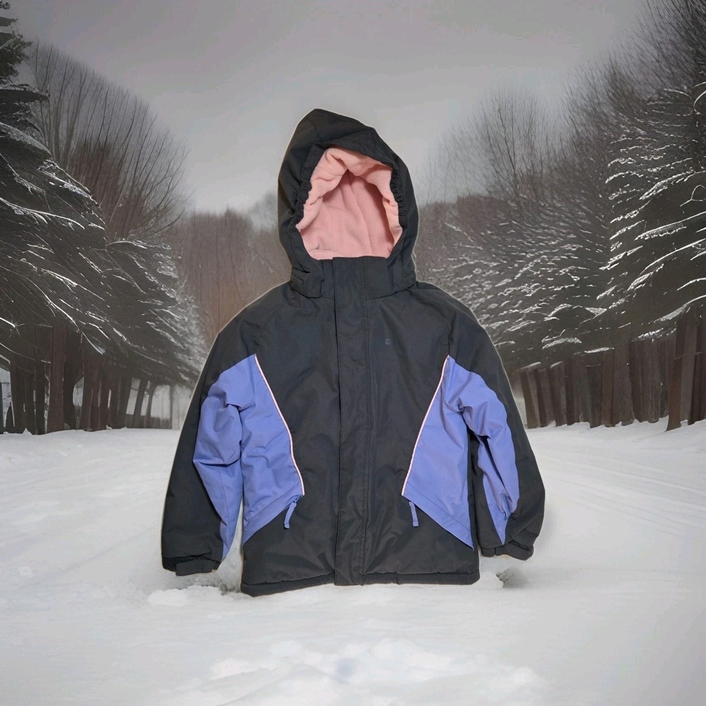 Mountain Warehouse Gray/Purple/Pink Girls Waterproof‎ Snow Ski Jacket Size 9-10